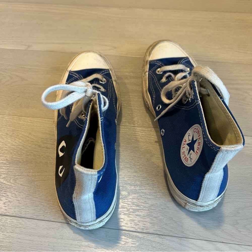 Converse Comme des Garçons PLAY High-Top Sneakers Size Women’s 8 - Picture 3 of 10